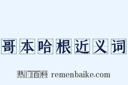 哥本哈根近义词是什么意思的图片